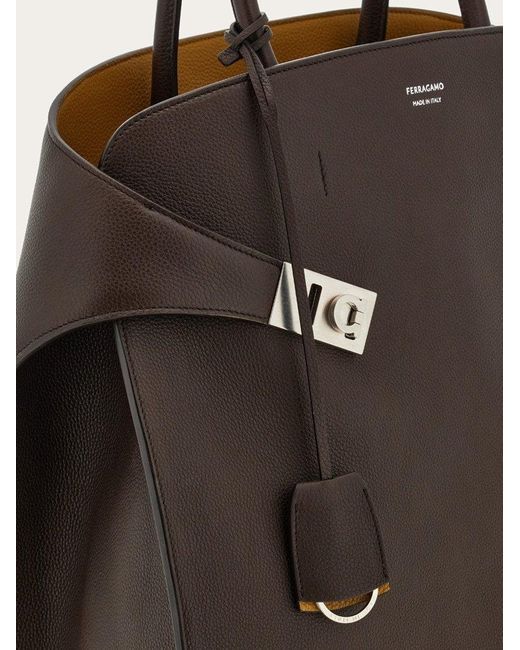 Ferragamo Brown Ferragamo Hug Tote Bag