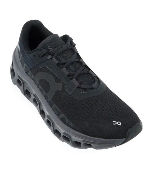 On Shoes Black Cloudmonster Lace-Up Sneakers