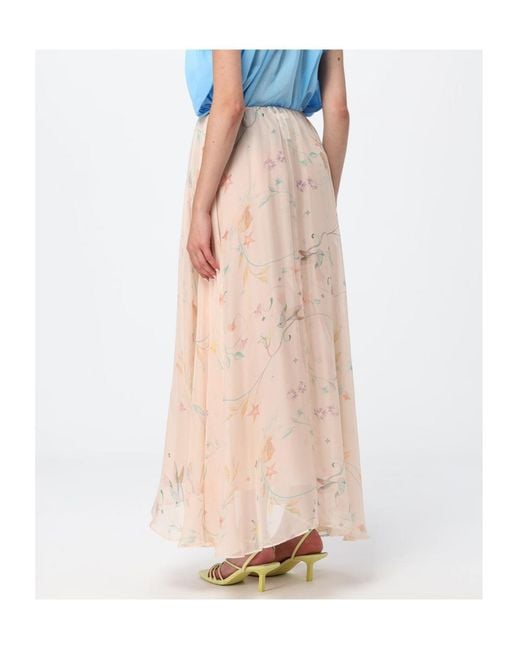 Forte_forte Multicolor Elastic Waist Midi Skirt