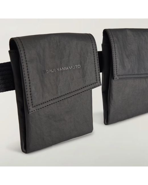 Y-3 Pocket Detailed Sling Bag in Black for Men | Lyst