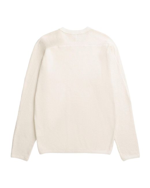 Norse Projects White Crew Neck Long-Sleeved T-Shirt for men