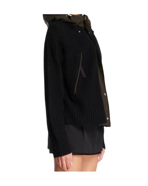 Sacai Black Layered Jacket