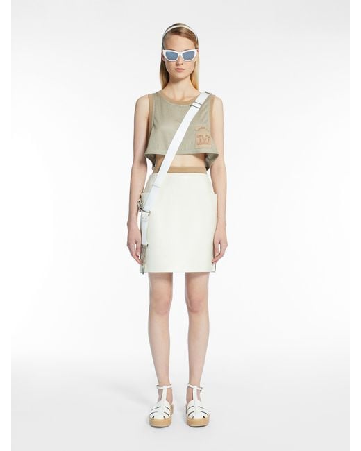Max Mara Natural Mesh Logo Vest