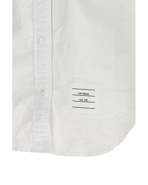Thom Browne White Oxford Cotton Shirt
