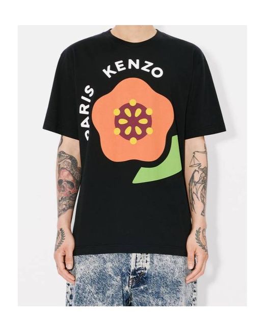 KENZO Black Pop Jersey T-Shirt for men
