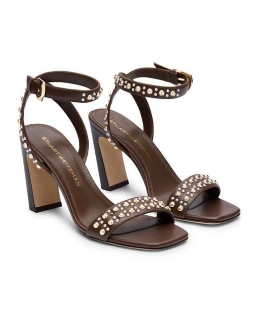 Stuart Weitzman Metallic Perry Sandal 85