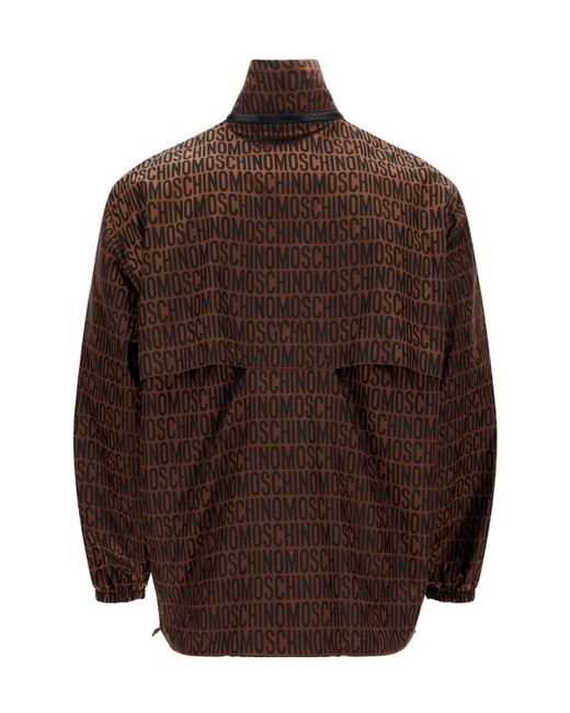 Moschino Brown Long-Sleeved Casual Jacket for men