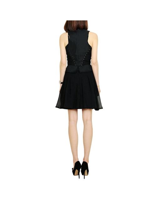 McQueen Black Sleeveless Dress