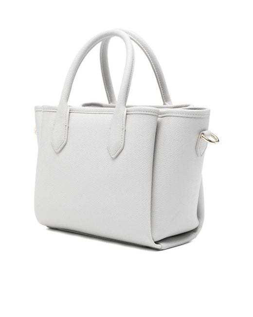 Emporio Armani White Small Shopping Bag