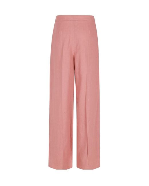 Eleventy Pink Straight-Leg Casual Pants