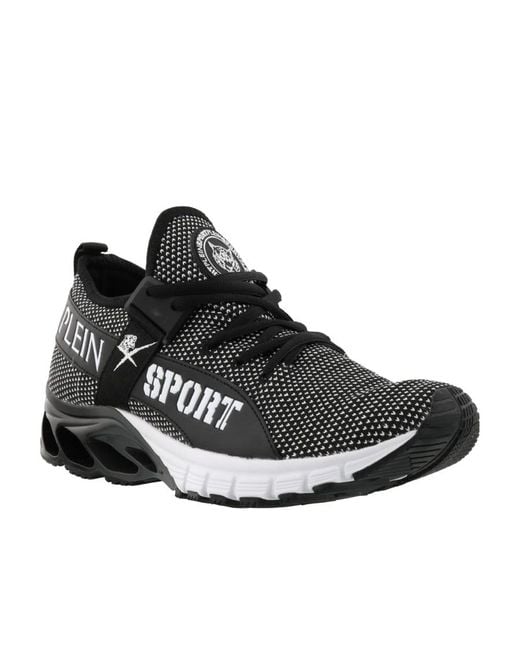 Philipp Plein Black Logo Details Casual Sports Shoes for men