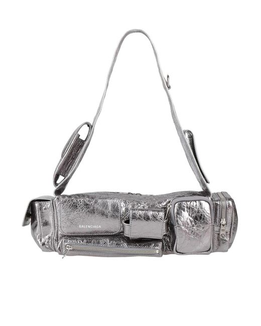 Balenciaga Metallic Minimalist Baguette Bag