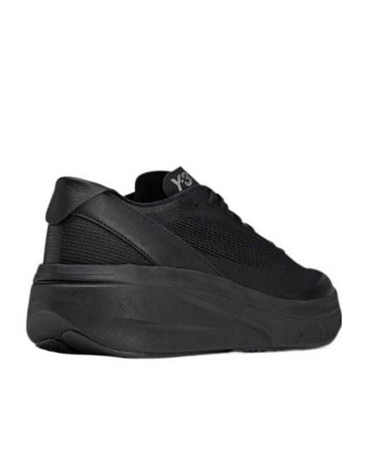 Y-3 Black Subaya Lace-Up Sneakers for men
