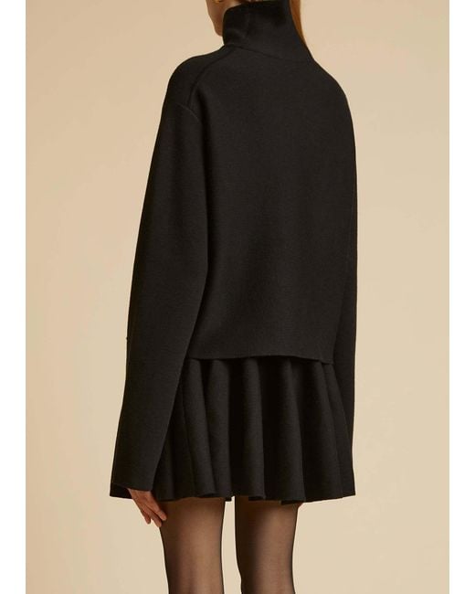Khaite Black The Sree Fine-Knit Jumper