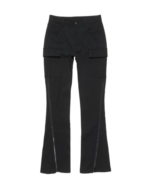 Acne Black Zipped-Pocket Trousers