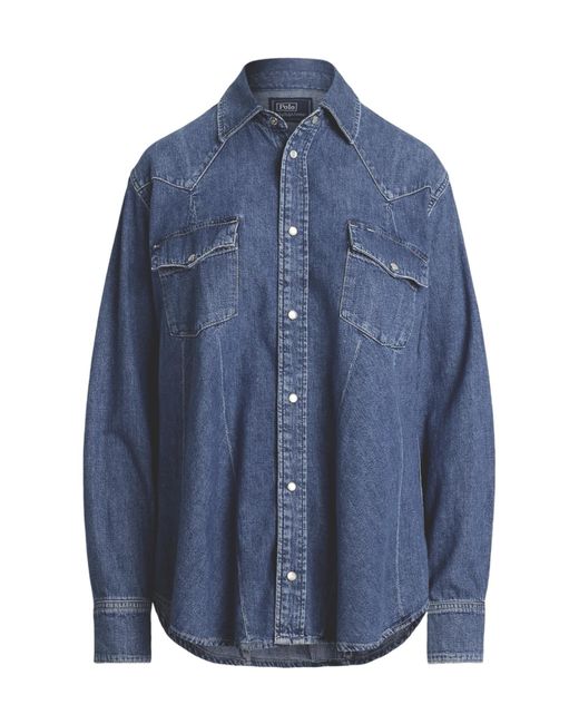 Polo Ralph Lauren Blue Long-Sleeved Denim Shirt