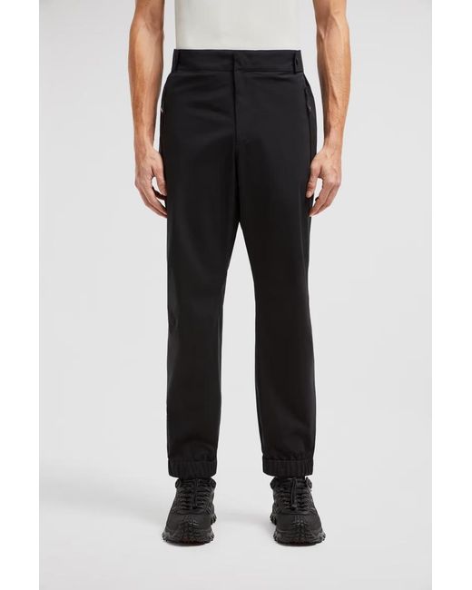 Moncler Black Grenoble Zipped Pocket Tailored Trousers for men