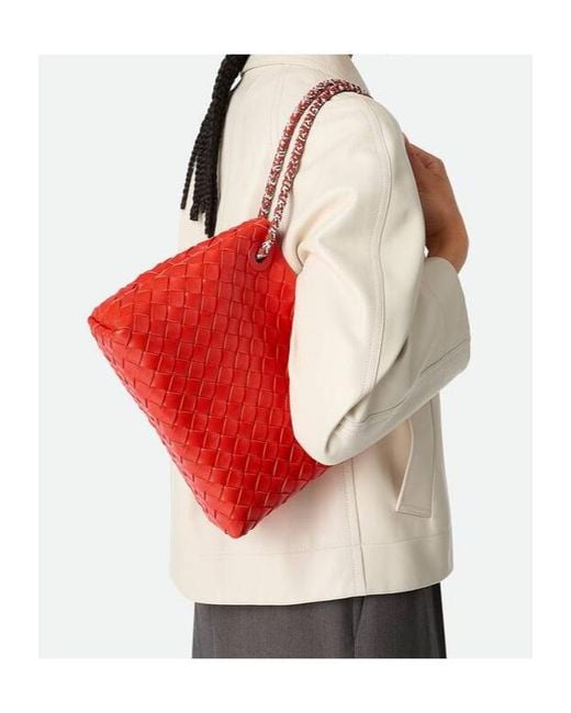 Bottega Veneta Red Small Andiamo