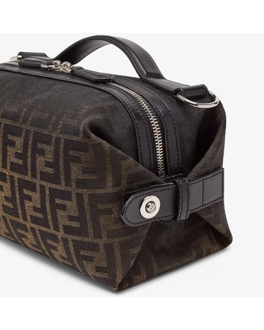 Fendi Brown Ff Jacquard Eclissi Siesta Small Clutch Bag for men