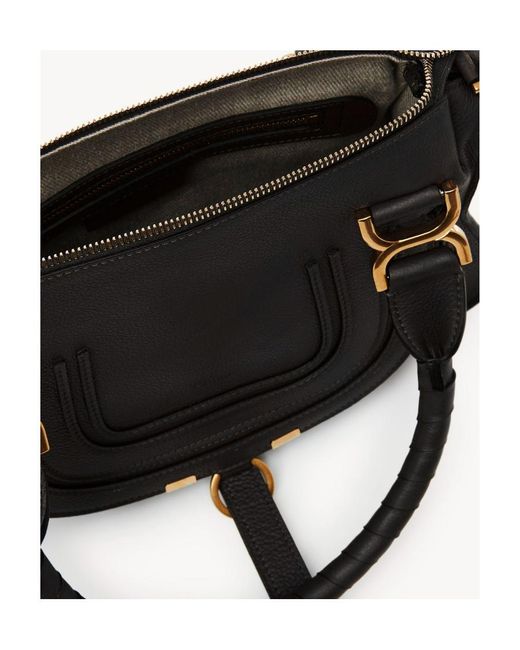 Chloé Black Chlo Marcie Small Tote Bag
