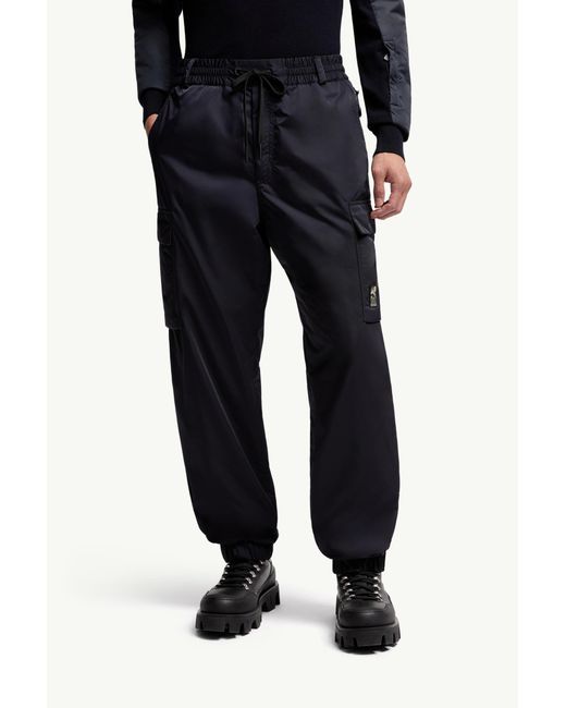 Moncler Blue Grenoble Drawstring Tapered Pants for men