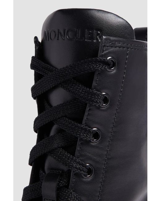 Moncler Black Gigi Lace-Up Boots