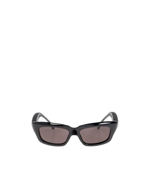 Balenciaga White Eyewear Rectangular Frame Sunglasses for men