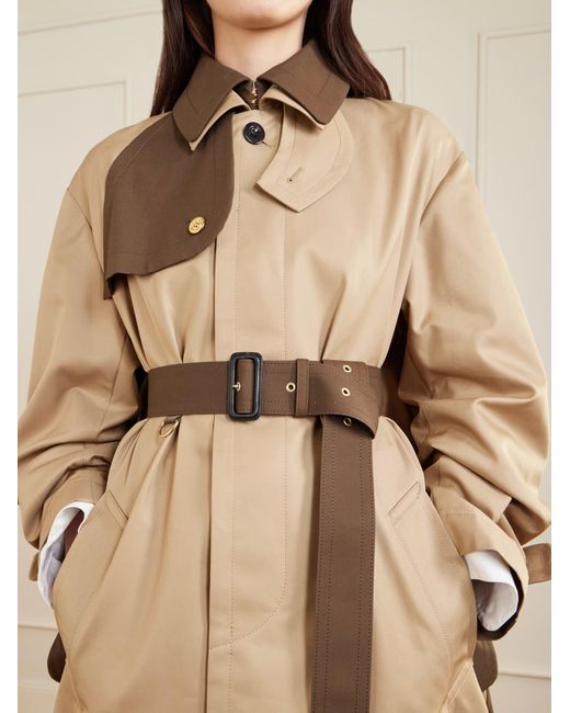 Sacai Natural Gabardine Coat