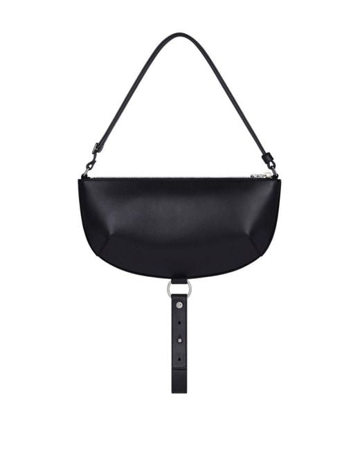Courreges Black Holy Eclipse Leather Bag