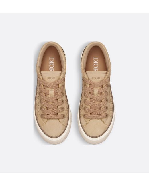 Dior Natural Monogram Lace-Up Low-Top Sneakers for men