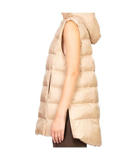 Max Mara Natural Mm By Zip-Up Hooded Gilet