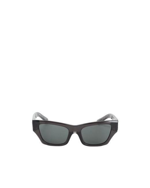 Burberry White Eyewear Rectangular Frame Sunglasses for men