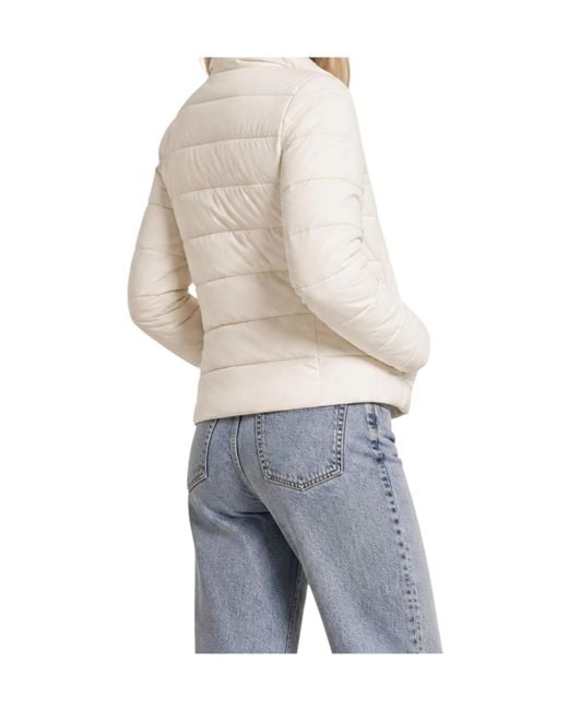 Guess White Long-Sleeved Down Jacket