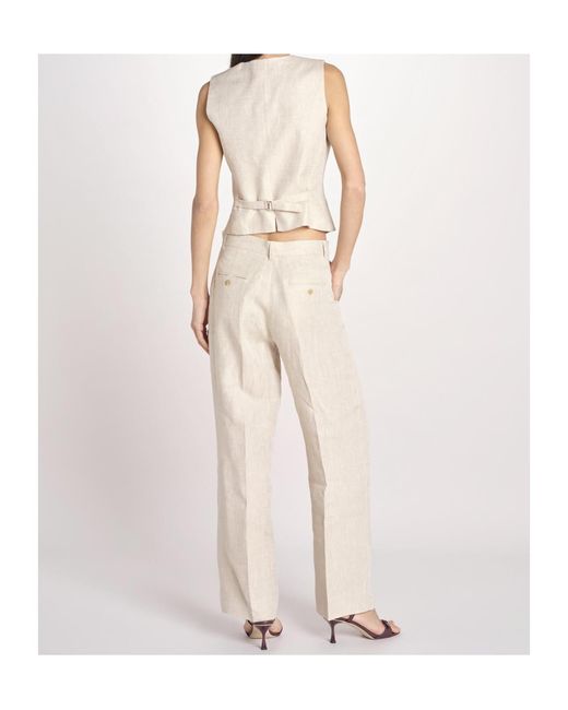 Weekend by Maxmara Natural V-Neck Waistcoat Jacket