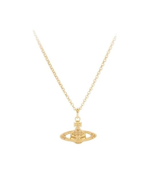 Vivienne Westwood White Orb Pendant Necklace