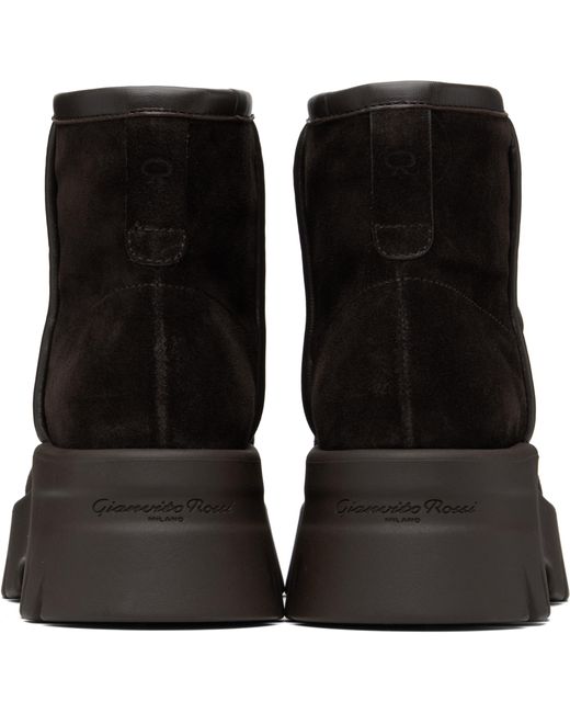 Gianvito Rossi Black Round Toe Ankle Boots