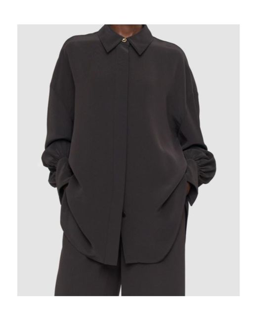 Joseph Black Relaxed Button-Up Shirt