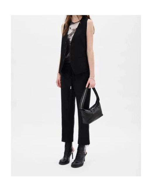 Ann Demeulemeester Black Charlotte Button-Fastening Waistcoat