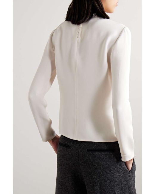 Loro Piana White Long-Sleeved T-Shirt