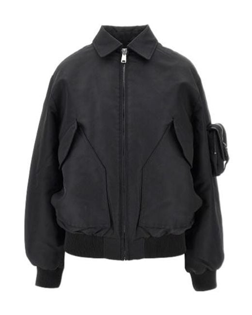 Coperni Black Zipped Bomber Jacket