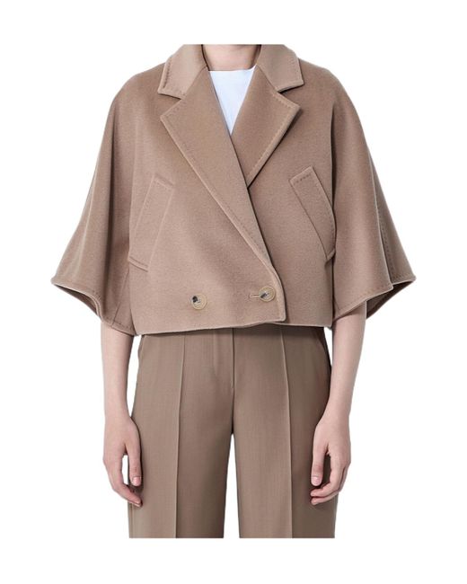 Max Mara Brown Cropped Jacket
