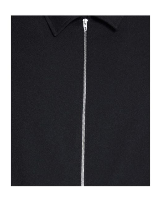 Jil Sander Black Zip-Up Long-Sleeved Jacket for men