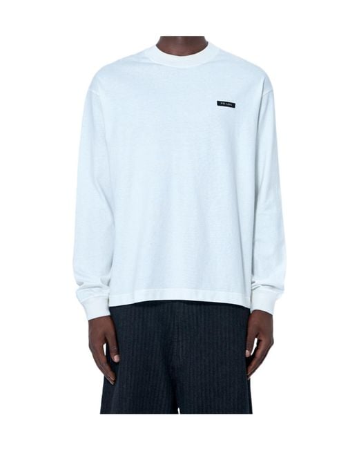Prada Blue Long-Sleeved Sweatshirt for men