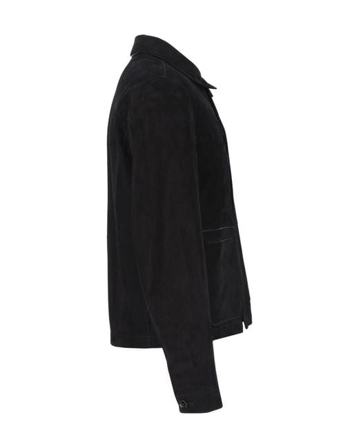 Tom Ford Black Buttoned Chore Jacket for men