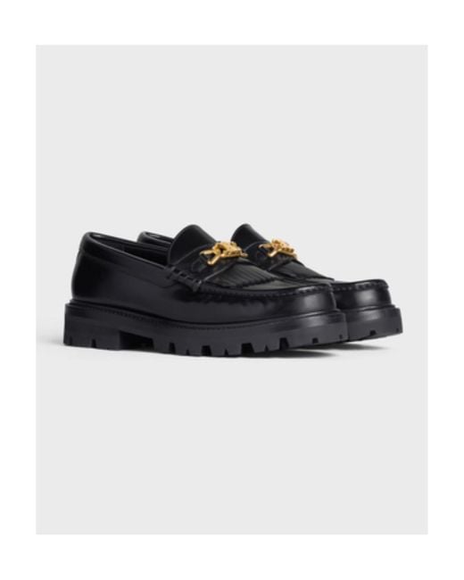 Céline Black Margaret Loafer With Triomphe
