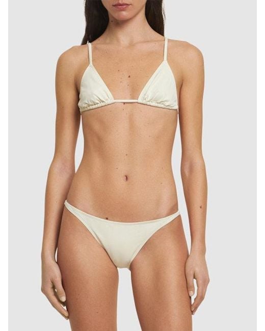 St. Agni Natural Triangle Bikini Top