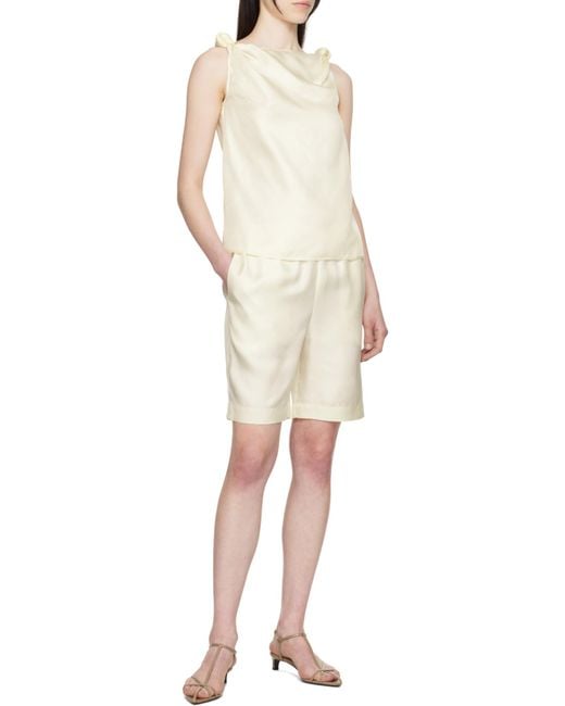 Loulou de Saison Natural Wide Leg Shorts