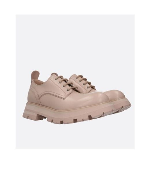 McQueen Pink Wander Lace-Up Shoes