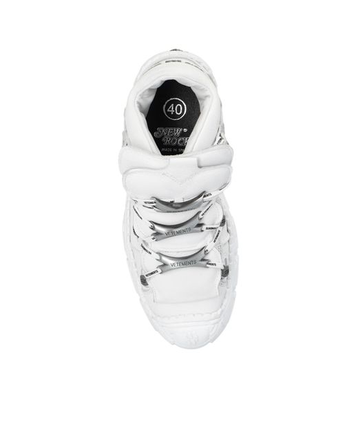 Vetements White X New Rock Platform Sneakers