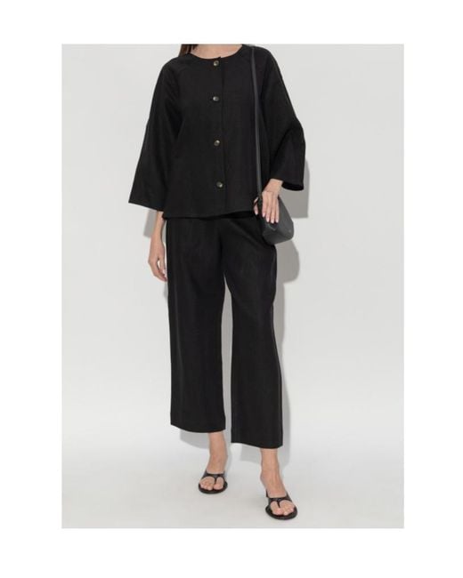Posse Black Noelle Wide-Leg Pants
